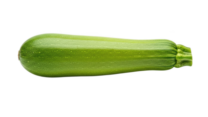 Green Zucchini Vegetable on White Background food healthy