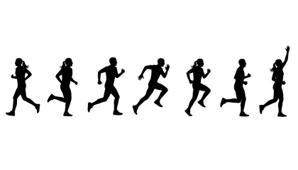 Jogging Person Silhouette Active Lifestyle