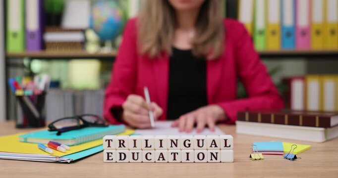 Exploring the world of trilingual education through creative learning and teaching methods in a vibrant classroom setting