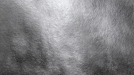 An abstract view of a silver-toned surface, revealing intricate textures and patterns. It presents a captivating display of light and shadow, highlighting the surface's tactile nature