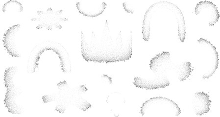 Cartoon Face Expression Outline Set Happy Sad Funny