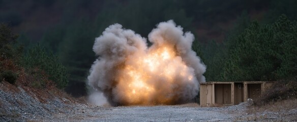 Controlled blast effects mimic combat situations in practice drills and training sessions