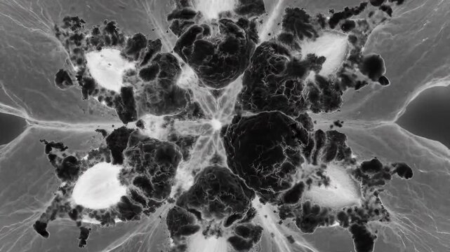 Decomposing Citrus Fruit in Negative Space Time Lapse