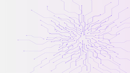 Futuristic Abstract Digital Circuit Board Network Background Vector