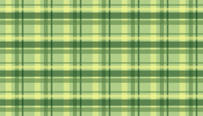 Refreshing green and yellow plaid seamless vector pattern, ideal for diverse design projects like stylish textiles, inviting home decor, festive gift wrapping, or captivating website backgrounds.