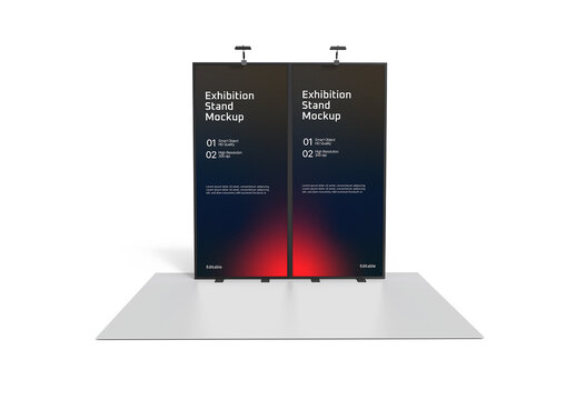 Exhibition Stand Booth Display Mockup