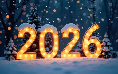 New Year 2026,Christmas holidays design, merry christmas and happy new year. High quality