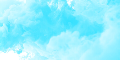 Bright cloudy and shiny winter season or morning blue sky adorned with soft fluffy clouds creating a serene and dreamy atmospheric scene.