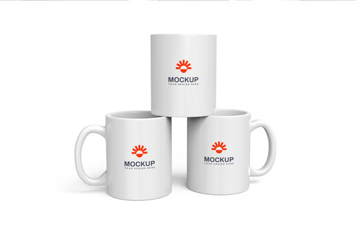 Stacked Coffee Cup Mockup