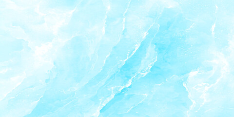 watercolor shaded grunge and cloudy clear Crystal clear blue ice surface background showcasing frozen textures, shimmering patterns, and natural winter beauty in detail.