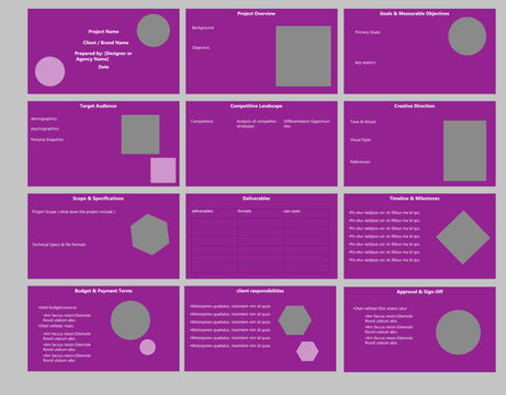 professional graphic design brief presentation 