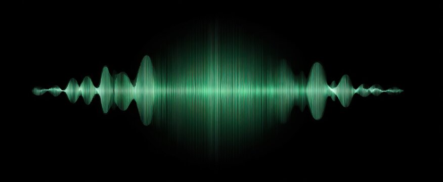voice message recording feature with vivid and detailed clear audio waveform visualization - Powered by Adobe