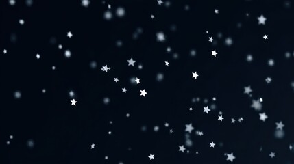 Obraz premium Dreamy navy star pattern with soft gradients creating an ethereal night mood .