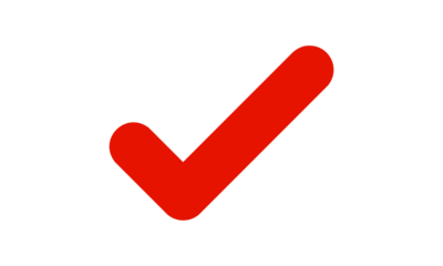 Tick Icon – Red Checkmark Vector, Simple Confirm Symbol - red check mark