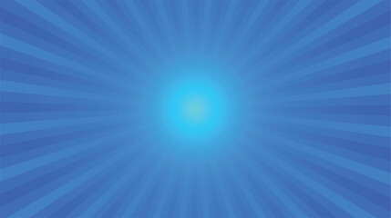 Blue comic retro burst background © yaqoob