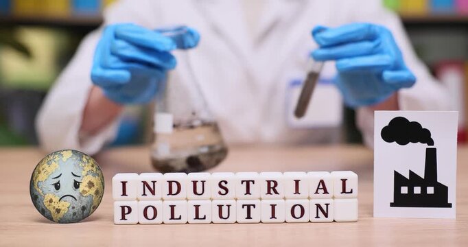 Exploring the effects of industrial pollution through scientific experiments and observations in a laboratory setting
