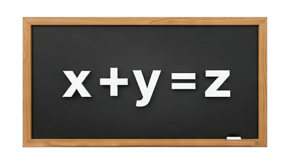 Algebraic Equation on Chalkboard: Solving for Z