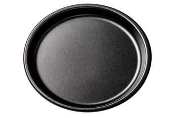 Empty Round Cake Pan: A top-down view of an empty, round cake pan, offering a glimpse into the culinary world and ready for the next delicious creation.