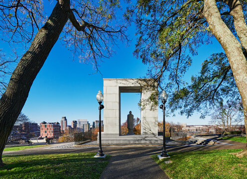 The Roger Williams National Memorial in Prospect Terrace Park, Providence, Rhode Island, New England, United States