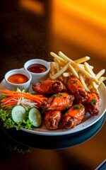 fried shrimp with lemon