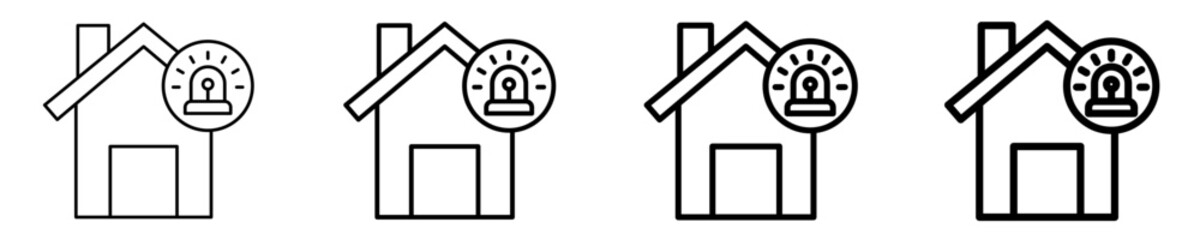 Alarm Icon Set Different Style Collection