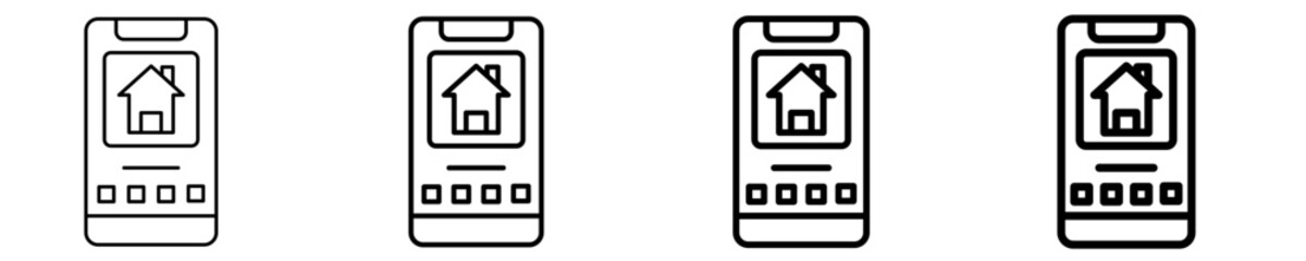 Smart Home Icon Set Different Style Collection