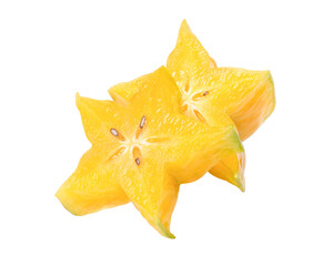 Fototapeta premium star fruit or carambola isolated on white