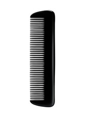 Black hair comb styling tool for personal grooming