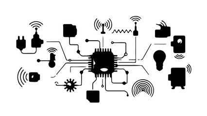 Obraz premium Smart Home Internet of Things (IoT) Centralized System