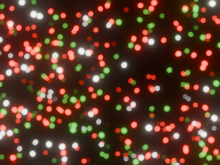 Abstract bokeh on black background