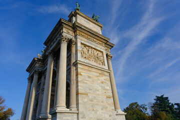Fototapeta premium Arco della Pace in Milan, Italy