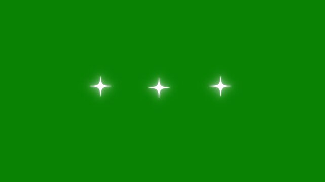 Twinkle star glitter ,night sky. Cosmic starry sky with twinkling stars,magic twinkle gold stars starlight on chroma key green screen background.4K