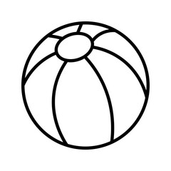  rubber ball icon with striped graphic vector icon