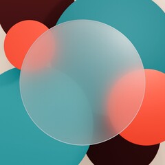 3D背景素材_グラスモーフィズム_カラフル