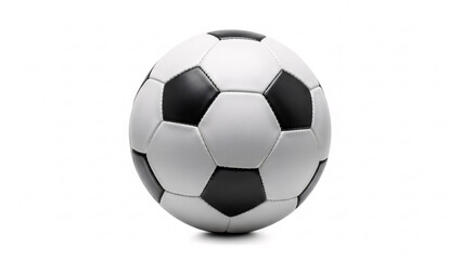 Fototapeta premium Classic black and white soccer ball on clean background