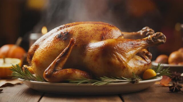 roasted chicken on a plate