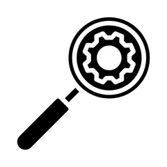 search settings icon vector analysis sign, eps10.