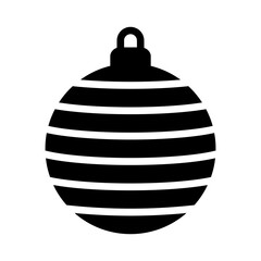 Christmas balls icons vector, Decorated christmas bauble isolated on white background, Christmas elements, design for Christmas card, greeting card, eps10.