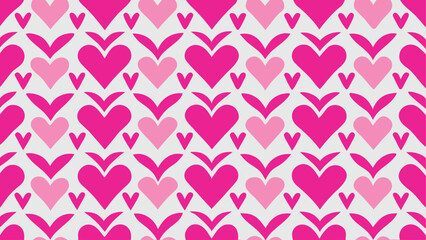 Valentines Day Love Background with Red Heart Design