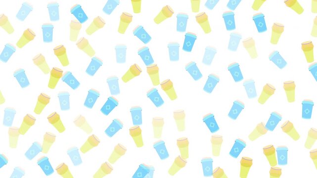 Many light blue and yellow ice cream cone illustrations perfect for summerthemed designs, childrens product packaging, and refreshing branding projects.