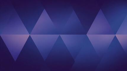 Abstract geometric artwork featuring a repeating triangular pattern in shades of blue and purple