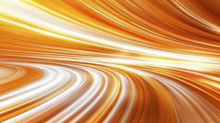 Abstract background featuring flowing lines in warm orange and white tones, creating sense of motion and energy