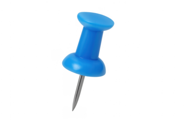 Blue pushpin holding important notes or reminders