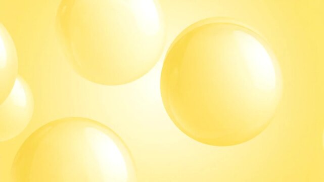 A dreamy abstract image filled with soft yellow orbs, creating a feeling of floating and warmth