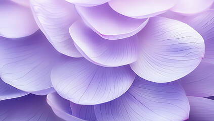 A close-up of purple lotus petals arranged