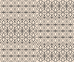 Classic Vintage Floral Vector Illustration with Seamless Pattern for Retro Wallpaper and Home Decor