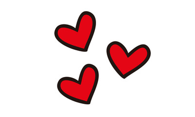 手描きハートマーク	