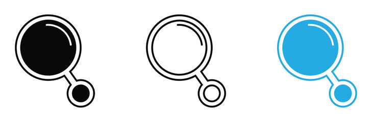 Explore diverse search icons offering solid outline and vibrant color options for modern user interface design projects