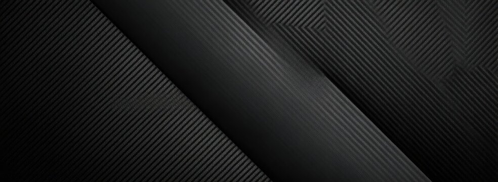 Angled dark planes with textured diagonal lines form a sleek abstract design