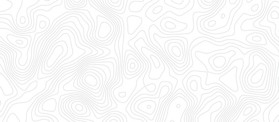 Abstract topographic wavy patterns design. seamless flowing curve lines on white background. minimal contour line art pattern. terrain lines background. elevation contour map inspired vector design.